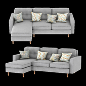 Corner sofa Deans Velvet
