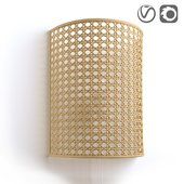 Wicker rattan wall lamp DOLKIE