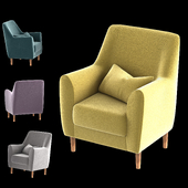 Odense Velvet armchair