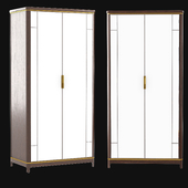 Double wardrobe with mirrors Modern Gladstone Oak