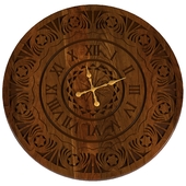 wooden wall clock