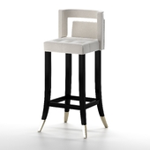 Bar stool Zoey Velvet Bar Stool, Ivory