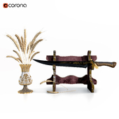 Decorative Set Vol 7 Sword and Wheat