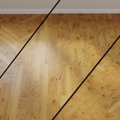 Parquet board ID NO. 531138 HARO PARQUET 4000 Plank 1-Strip 4V Rustic Oak Retro brushed 3D naturaLin plus Top Connect