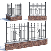 Wrought iron fence