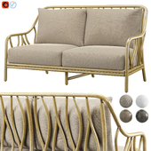 Wishbone love seat