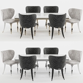Elve luxury dining table and chairs