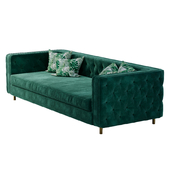 Inside out sofa in velvet