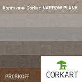 OM CORKART cork flooring, NARROW PLANK collection