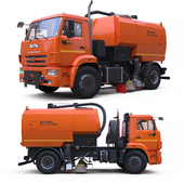 Vacuum Sweeper Bucher City Fant 6000 on Kamaz-53605 Chassis.