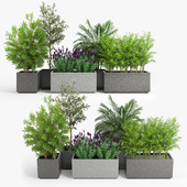 Playa rectangle gray planter