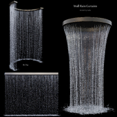 Wall rain curtain waterfall