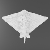 Wall decor sculpture Batoidea