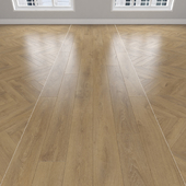 Parquet Oak, 3 types: herringbone, linear, chevron.