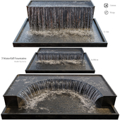 Waterfall fountains grand cascade