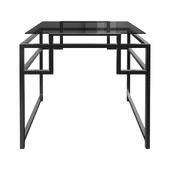 COFFEE TABLE DARK GLASS / DARK CHROME