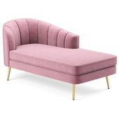 Allier Velvet Chaise Lounge