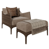 Armchair and bench Tynd Unika moblar