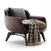 BELT Fabric armchair By Minotti