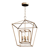 Chandelier DISTRESSED GEOMETRIC FLARE LANTERN SKU LA17036 AG lamp