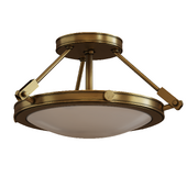 MID-CENTURY RETRO CEILING LIGHT - 3 LIGHT