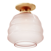 Chandelier MILK GLASS HIVE CEILING LIGHT SKU FM19157 WH lamp