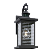 High Black Motion Sensor Outdoor Wall Light