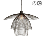 Pendant metal lamp PAPILLON