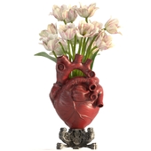 Heart Vase 2_Red