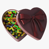 Chewing gum "Love is" in a box