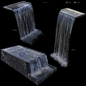 Waterfall fountains cascade Water Features