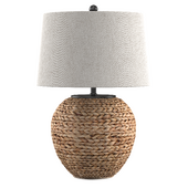 Table lamp Alaro 24.5" Banana Leaf Basket