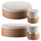Jason & Edson Poufs by Laskasas