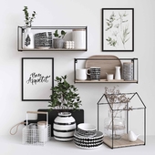 Decorative set for scandi kitchen