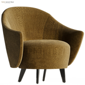 Sensorio Swoop Arm Velvet Accent Chair