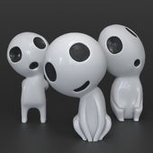 Decorative sculptures Kodama