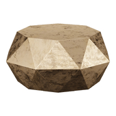 Coffee table Astrid Faceted Coffee Table - Brass coffee table