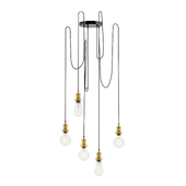 Brooklyn 5 Wire Chandelier by INDUSTVILLE