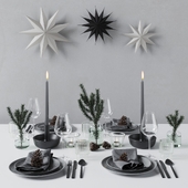 Christmas table setting