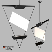 Triangular Suspension Pendant by Mario Botta for Artemide