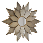 Blossom Sunburst Metal Wall Mirror