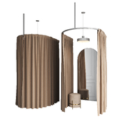 Fitting room for a clothing store v4