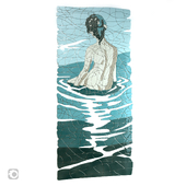 (OM) Wall panel "Bather"