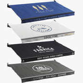 A set of  awnings 2 (cafes and restaurants)