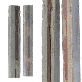 Old concrete columns