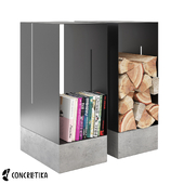 Firewood rack Concretika 750