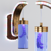 New Real flower Led Wall Light Bedside Wall Lamp