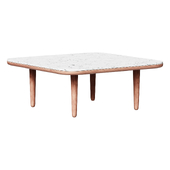 Coffee table Fly SC4 Coffee Table - White Oak/Bianco Carrara