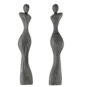 female silhouette sculpture