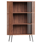 Rounded Wood Slats Shelf